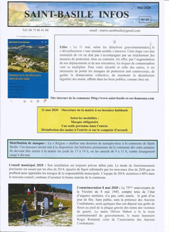 Bulletin mai 2020